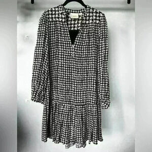 Anthropologie Maeve Houndstooth Dress